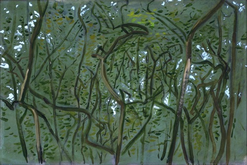 Green Gray Ground, 12" x 18", 2006, private collection. Green Gray Ground, 12" x 18", 2006, private collection.